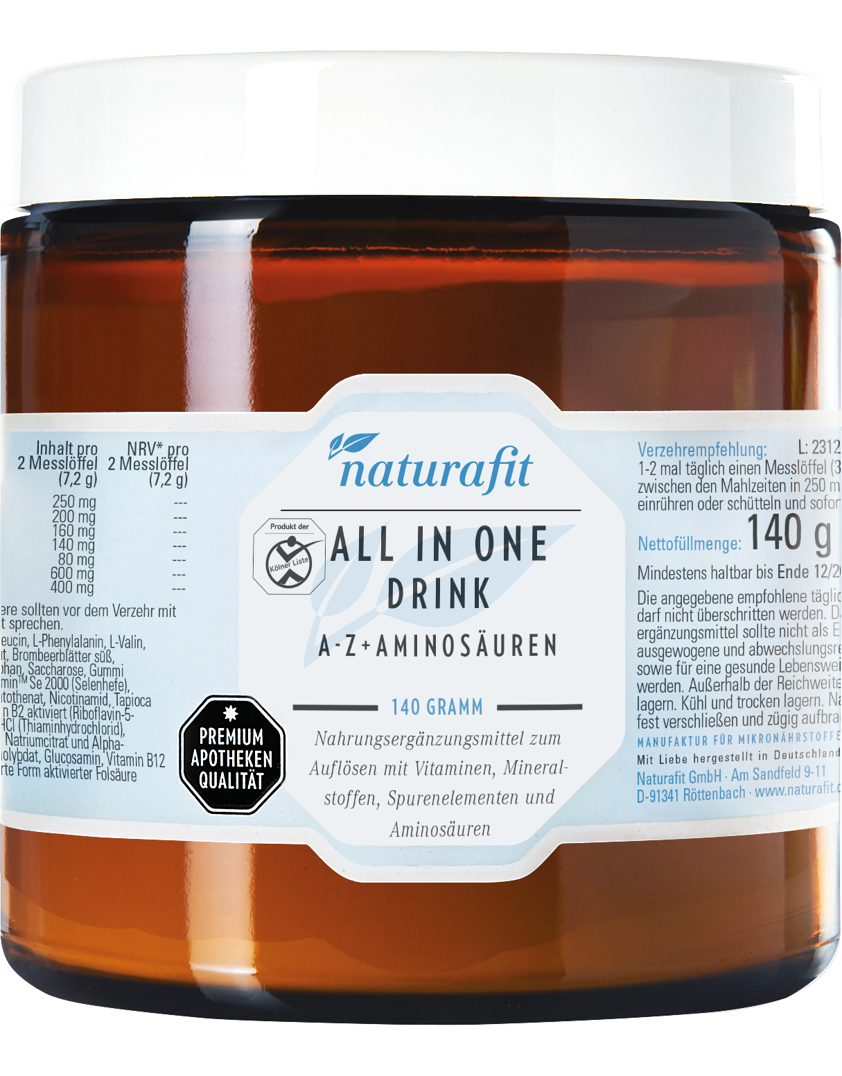 NATURAFIT All in One Drink A-Z+Aminosäuren Pulver