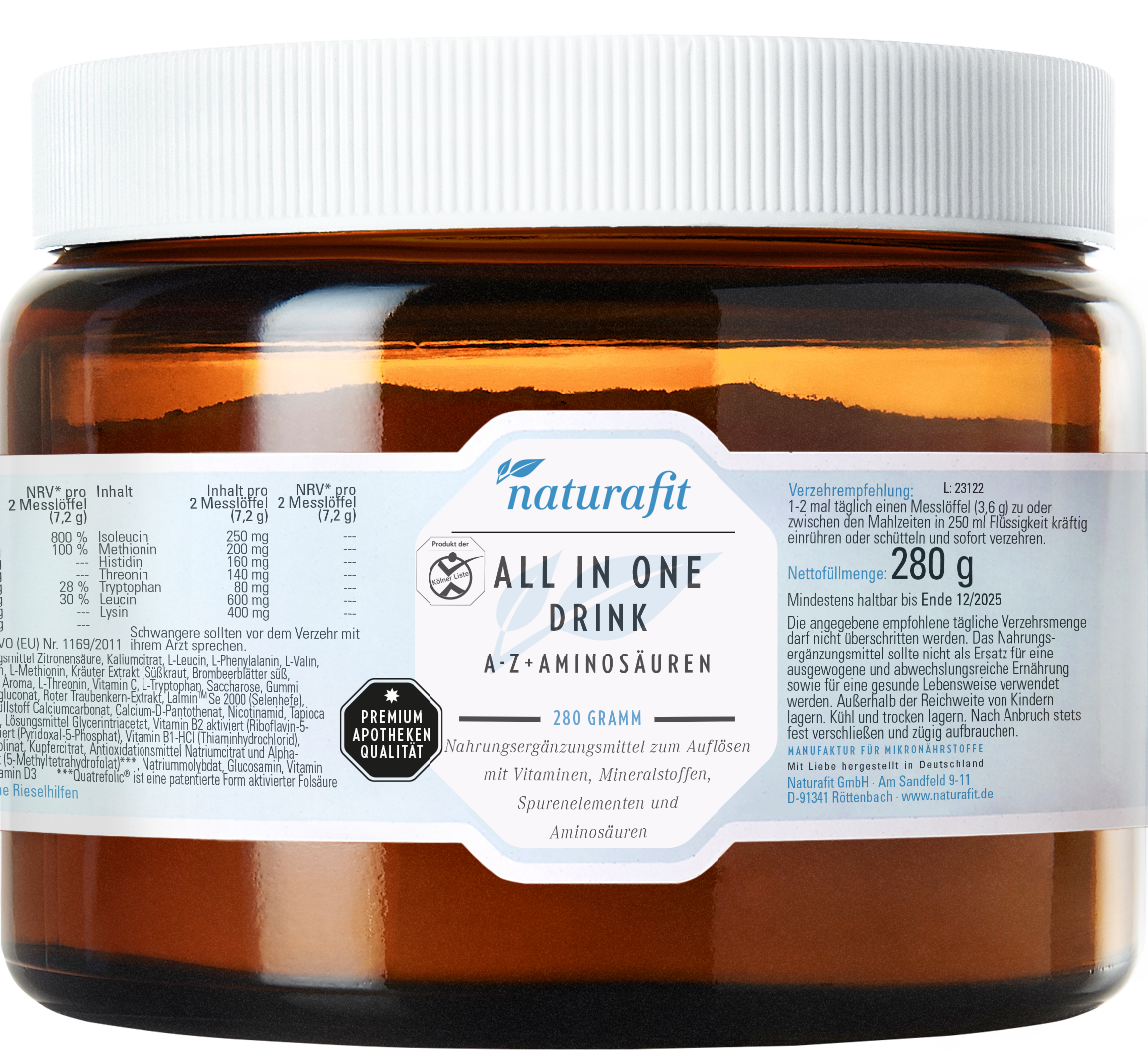 NATURAFIT All in One Drink A-Z+Aminosäuren Pulver