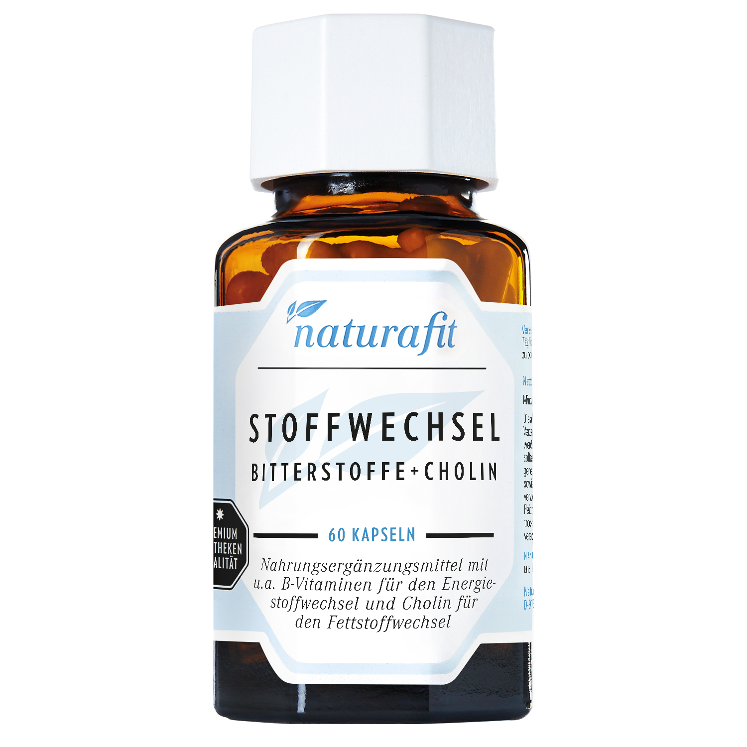 Naturafit Stoffwechsel Bitterstoffe+Cholin Kapseln 60 St